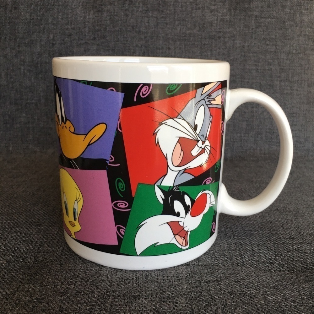 Looney Tunes Vintage Cartoon Character Coffee Mug, Colorful, 18 oz